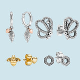 925 Silver Butterfly Earring for Women Fine Jewelry