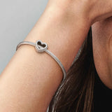 925 Silver Heart Charm for Bracelet Making