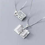 925 Silver Lord's Prayer Bible Pendant Necklace