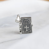 925 Silver Lord's Prayer Bible Pendant Necklace