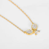 925 Silver Butterfly Necklace Sweet Wedding Jewels Long Chain