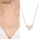 925 Silver Butterfly Necklace Sweet Wedding Jewels Long Chain