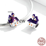 925 Sterling Silver Halloween Christmas Beads Bracelet DIY Accessories