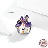925 Sterling Silver Halloween Christmas Beads Bracelet DIY Accessories