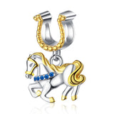 925 Silver Horseshoe Charm for European Bracelet