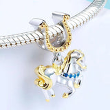 925 Silver Horseshoe Charm for European Bracelet