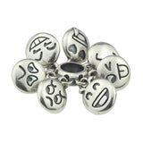 925 Silver Crying Smiling Spacer Beads for Making