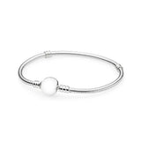 925 Sterling Silver Signature Clasp Pan Bracelet for Women