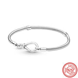 925 Silver T-Bar Double Wrap Bracelet DIY Jewelry