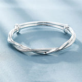 925 Silver Weave Bracelet for Women