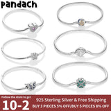 925 Silver Snake Chain Bracelet Charm Beads DIY Jewelry