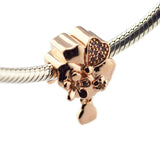 925 Silver Wildflower Meadow Charm for DIY Bracelets
