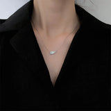 925 Sterling Silver Original Wing Necklace Unique Statement Feather Chain Female