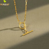 925 Silver Ot Button Choker Necklace Women Lady Jewelry