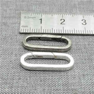 925 Silver Oval Lobster Clasp for Bracelet Necklace