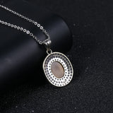 925 Silver Tiger Eye Pendant Necklace for Women