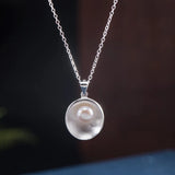 925 Silver Pearl Necklace for Women, Elegant Gift for Birthday