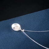 925 Silver Pearl Necklace for Women, Elegant Gift for Birthday