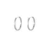 925 Silver Oversize Circle Hoop Earrings Crystal Round Earring Brincos