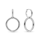 925 Pan Earrings Sterling Silver Retro Pendie Women's Jewelry