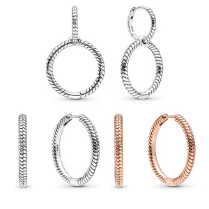 925 Pan Earrings Sterling Silver Retro Pendie Women's Jewelry