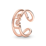 925 Silver Heart Ring Love Angel Open Ring Timeless Wish Tiara Ring