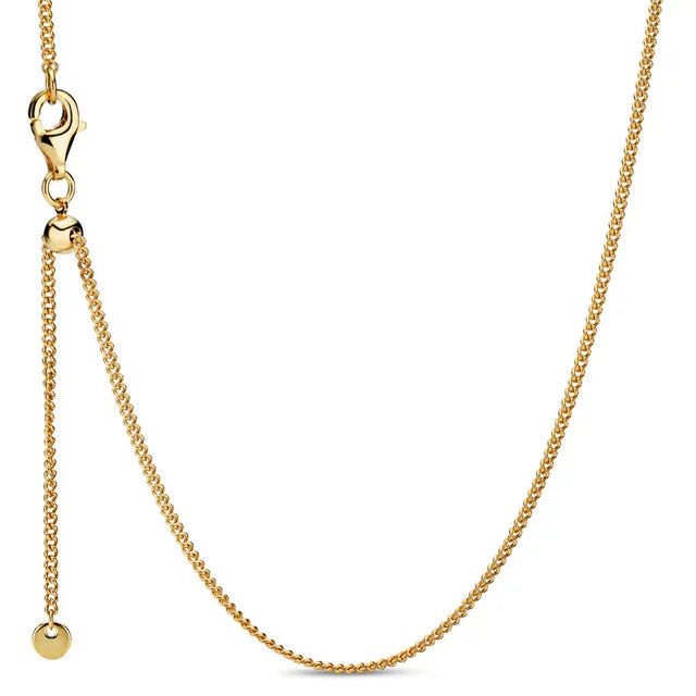 925 Silver Pan Necklace Anchor Chain Link Necklace Wedding Party Gift