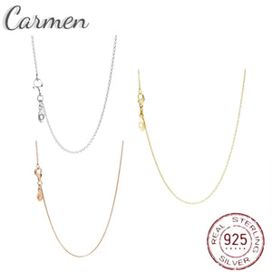 925 Sterling Silver Anchor Chain Link Necklace for Women