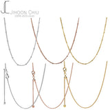 925 Silver Pan Necklace Anchor Chain Link Necklace For Women