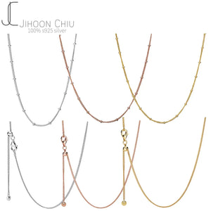 925 Silver Pan Necklace Anchor Chain Link Necklace Wedding Party Gift