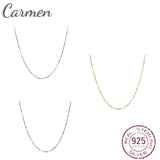 925 Sterling Silver Pan Necklace Signature Anchor Chain Link Necklace For Women