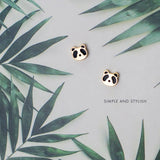 925 Silver Panda Earrings Animal Women Birthday Gift