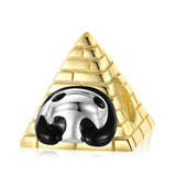 925 Silver Panda Violence Bear Enamel Charm for Women DIY Bracelet