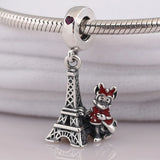 925 Sterling Silver Paris Tower Beads for Jewelry Making