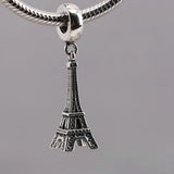 925 Sterling Silver Paris Tower Beads for Jewelry Making