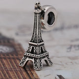 925 Sterling Silver Paris Tower Beads for Jewelry Making