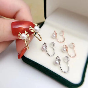 925 Silver Earring Base for Pearls Coral Stones