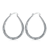 925 Silver U-Shaped Earrings Engagement Wedding Party Jewelry