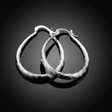 925 Silver U-Shaped Earrings Engagement Wedding Party Jewelry