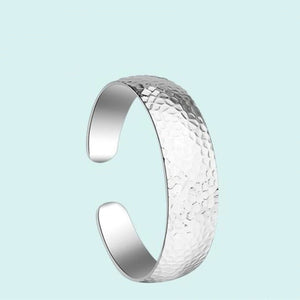 925 Silver Wide Cuff Bracelet for Women