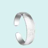 925 Silver Wide Cuff Bracelet for Women