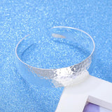 925 Silver Wide Cuff Bracelet for Women