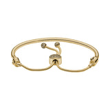 925 Silver Heart Clasp Chain Bracelet - Women