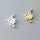 925 Sterling Silver Beauty Figure Dangle Charms
