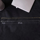 925 Silver Peach Heart Choker Necklace Clavicle Chain Short Choker Necklace