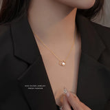 925 Silver Pearl Cloud Pendant Necklace Women Light Jewelry