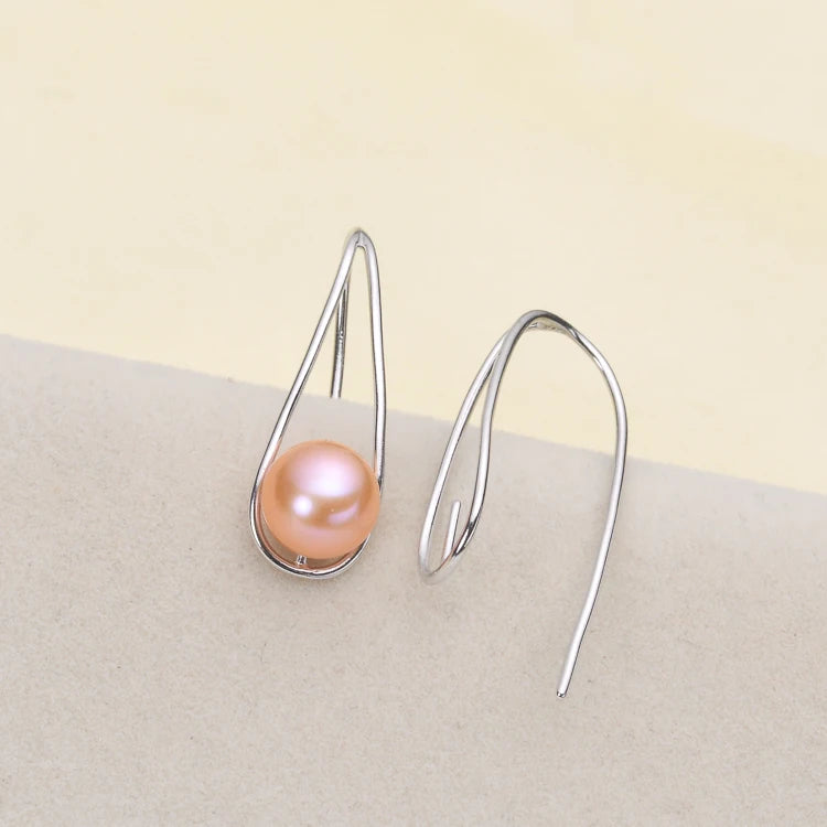 925 Silver Pearl Earring Settings Charm Women's Accessories