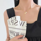 925 Silver Pearl Lock Heart Pendant Necklace Wide Chain Jewelry