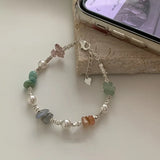 925 Silver Pearl Geometry Bracelet for Women Beading Ins Jewelry Gift