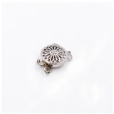 925 Silver Pearl Necklace Bracelet Connection Buckle Multi-row Button DIY